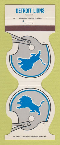Matchbook Cover - Detroit Lions Football 1983