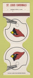 Matchbook Cover - St Louis Cardinals Football Holiday Inn Eureko MO 1980