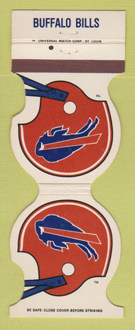 Matchbook Cover - Buffalo Bills Football JS Zahm Construction Tool NY 1985 #1
