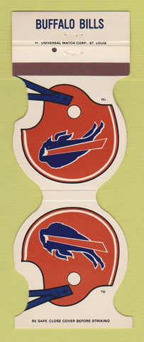 Matchbook Cover - Buffalo Bills Football JS Zahm Construction Tool NY 1985 #2