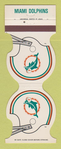 Matchbook Cover - Miami Dolphins Football Merchants Bank FL 1981