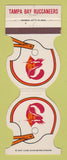 Matchbook Cover - Tampa Bay Buccaneers Football Hillsborough County Bank 1981
