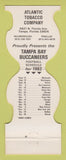 Matchbook Cover - Tampa Bay Buccaneers Football Atlantic Tobacco FL 1982