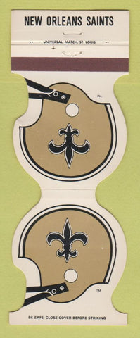 Matchbook Cover - New Orleans Saints Football Match Clubs LA 1982