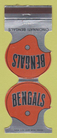 Matchbook Cover - Cincinnati Bengals Football Hunter Savings OH 1976