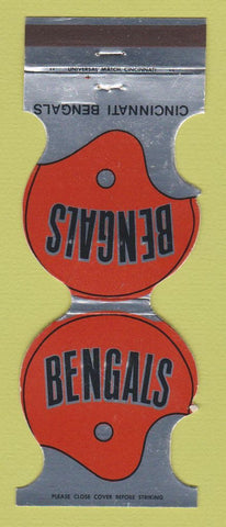 Matchbook Cover - Cincinnati Bengals Football Hunter Savings OH 1975