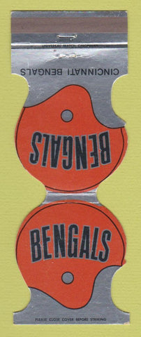 Matchbook Cover - Cincinnati Bengals Football Hunter Savings OH 1973