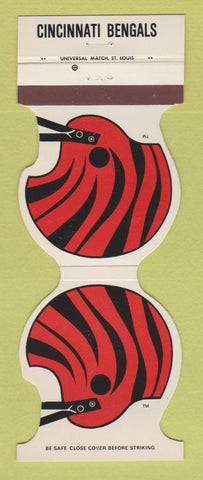 Matchbook Cover - Cincinnati Bengals Football Noel's Plumbing OH 1986