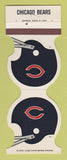 Matchbook Cover - Chicago Bears Football Rockford Postal Credit Union IL 1986