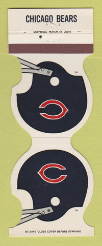Matchbook Cover - Chicago Bears Football Rockford Postal Credit Union IL 1986