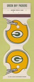 Matchbook Cover - Green Bay Packers Football Milwaukee WI Credit Union 1983