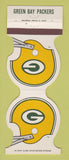 Matchbook Cover - Green Bay Packers Football Park State Bank Milwaukee WI 1983