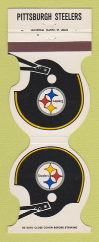 Matchbook Cover - Pittsburgh Steelers Football Nuzum Chevrolet Uniontown PA 1982