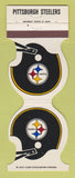 Matchbook Cover - Pittsburgh Steelers Football Mecco Marking Ingomar PA 1981
