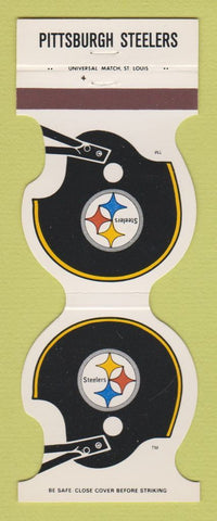Matchbook Cover - Pittsburgh Steelers Football Eastern Bell Credit Union PA 1982