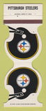 Matchbook Cover - Pittsburgh Steelers Football Mecco Marking Ingomar PA 1982