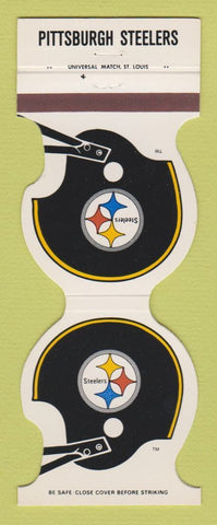 Matchbook Cover - Pittsburgh Steelers Football Mecco Marking Ingomar PA 1982