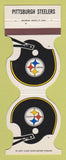Matchbook Cover - Pittsburgh Steelers Football Hottle's Wilkes Barre PA 1982