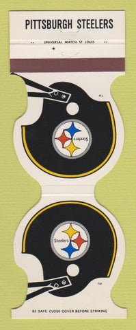 Matchbook Cover - Pittsburgh Steelers Football Hottle's Wilkes Barre PA 1982
