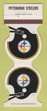 Matchbook Cover - Pittsburgh Steelers Football Buckeye Savings 1982