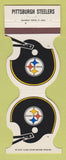 Matchbook Cover - Pittsburgh Steelers Football Guest Trailer Rentals PA 1982
