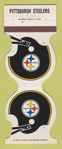 Matchbook Cover - Pittsburgh Steelers Football Iron Age Shoes PA 1982