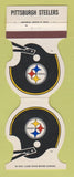 Matchbook Cover - Pittsburgh Steelers Football Peoples Savings 1986