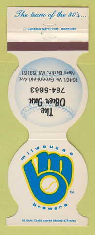 Matchbook Cover - Milwaukee Brewers Baseball Other Inn New Berlin WI 1984