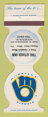 Matchbook Cover - Milwaukee Brewers Baseball Other Inn New Berlin WI 1982