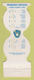 Matchbook Cover - Milwaukee Brewers Baseball Other Inn New Berlin WI 1982