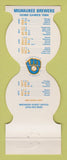 Matchbook Cover - Milwaukee Brewers Baseball Farmers Bank Jefferson WI 1984