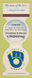 Matchbook Cover - Milwaukee Brewers Baseball DoubleDay's Eau Claire WI 1985