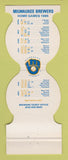 Matchbook Cover - Milwaukee Brewers Baseball DoubleDay's Eau Claire WI 1985