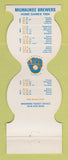 Matchbook Cover - Milwaukee Brewers Baseball Trane Credit Union 1984