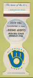 Matchbook Cover - Milwaukee Brewers Baseball Self Storage 1984