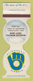 Matchbook Cover - Milwaukee Brewers Baseball Muni Credit Union WI 1984