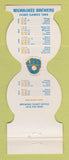 Matchbook Cover - Milwaukee Brewers Baseball Muni Credit Union WI 1984