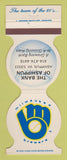 Matchbook Cover - Milwaukee Brewers Baseball Ashippun WI Bank 1985