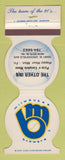 Matchbook Cover - Milwaukee Brewers Baseball Other Inn New Berlin WI 1982