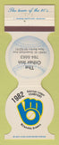 Matchbook Cover - Milwaukee Brewers Baseball Other Inn New Berlin WI 1983