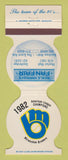 Matchbook Cover - Milwaukee Brewers Baseball Merle Harmon's Fan Fair 1983