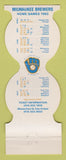Matchbook Cover - Milwaukee Brewers Baseball White Oaks Burlington WI 1983