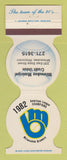 Matchbook Cover - Milwaukee Brewers Baseball WI Credit Union 1983