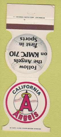 Matchbook Cover - California Angels Baseball KMPC Radio 1982