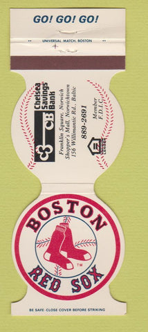 Matchbook Cover - Boston Red Sox Baseball Chelsea Savings Bank MA 1981