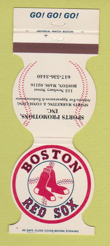 Matchbook Cover - Boston Red Sox Baseball Sports Promotions MA 1981