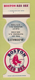 Matchbook Cover - Boston Red Sox Baseball McDonald's Raymond NH 1984