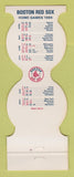 Matchbook Cover - Boston Red Sox Baseball McDonald's Raymond NH 1984