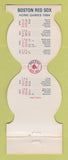Matchbook Cover - Boston Red Sox Baseball Adams COOP Bank MA 1984