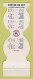 Matchbook Cover - Boston Red Sox Baseball MTA Credit Union MA 1981
